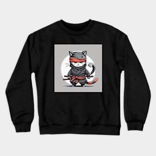 ninja kitten Crewneck Sweatshirt